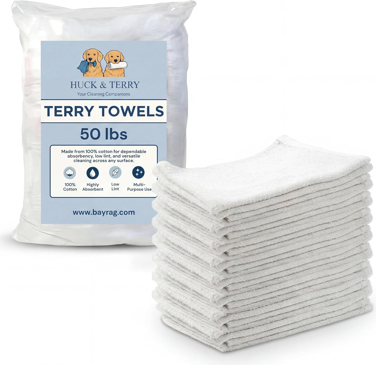 New White Terry Towels