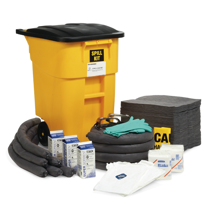 Universal 50-Gallon Wheeled Spill Kit - Free Shipping