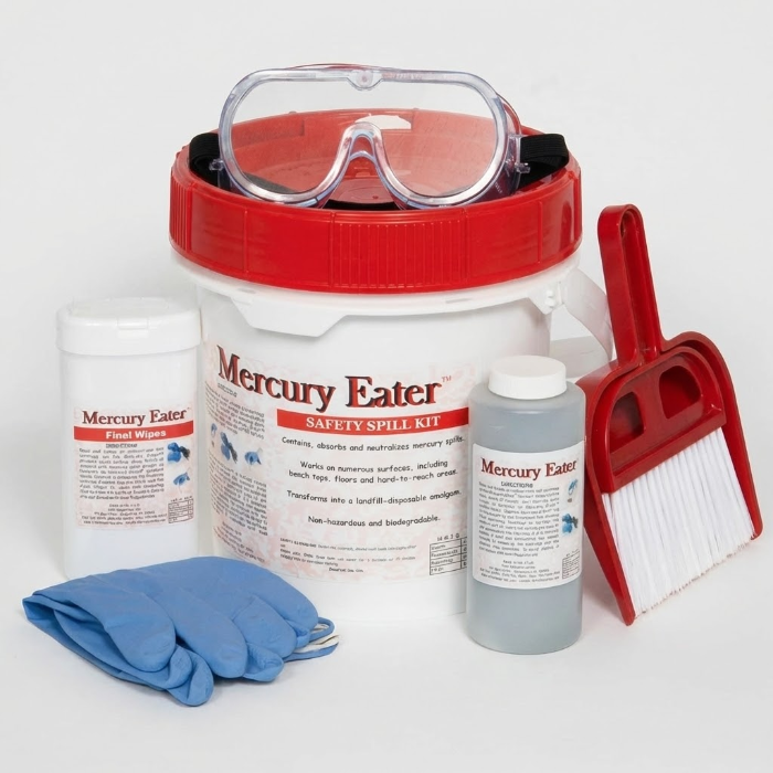 HazMat Mercury Spill Kit 1,000 Gram Overpack - Free Shipping