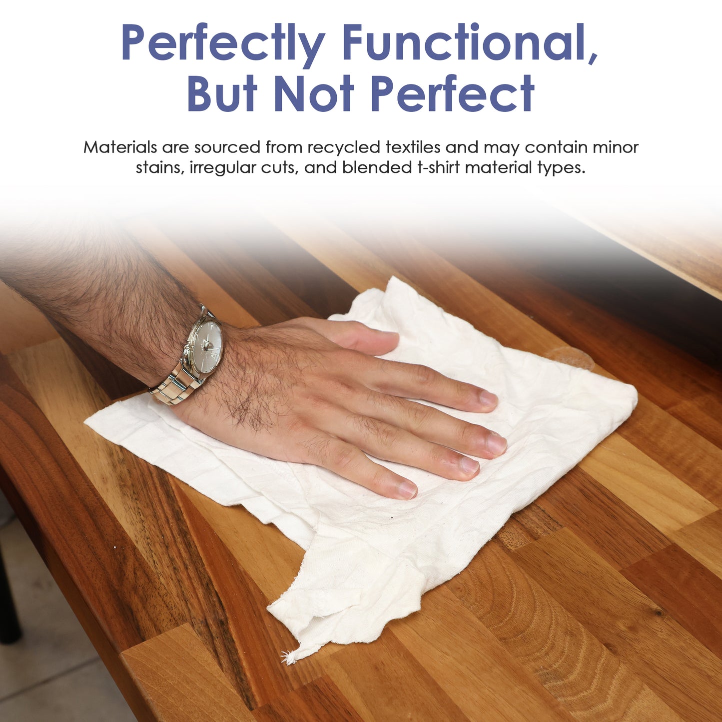 Huck & Terry Recycled T-Shirt Rags