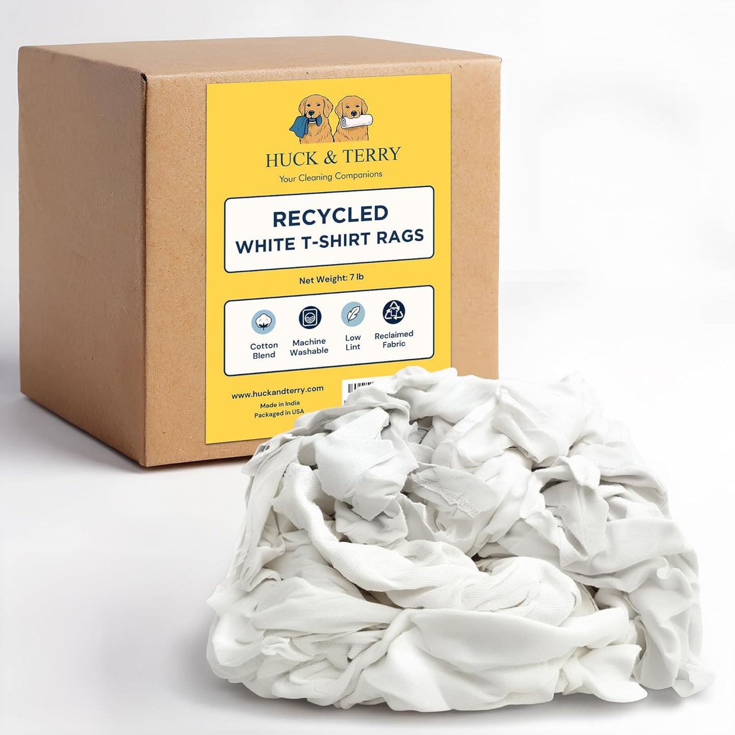 Huck & Terry Recycled T-Shirt Rags