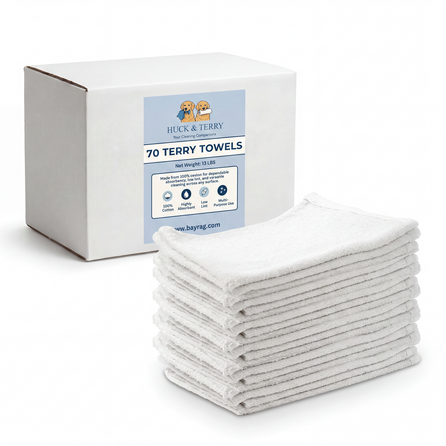 New White Terry Towels