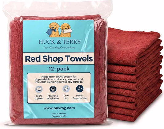 Red Shop Towels (1-dozen)