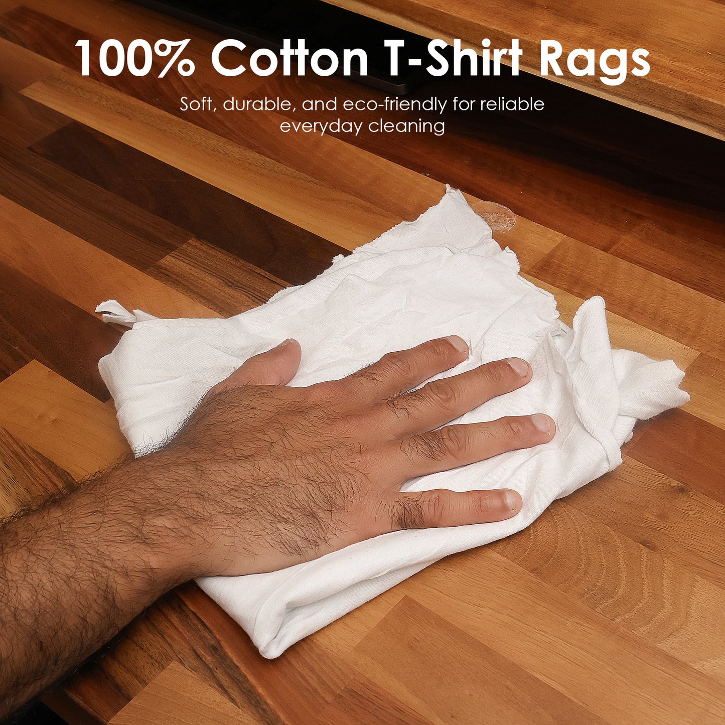 Huck & Terry New White T-Shirt 1 lb Bag