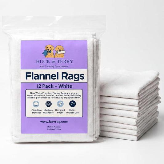New White Premium Flannel Rags