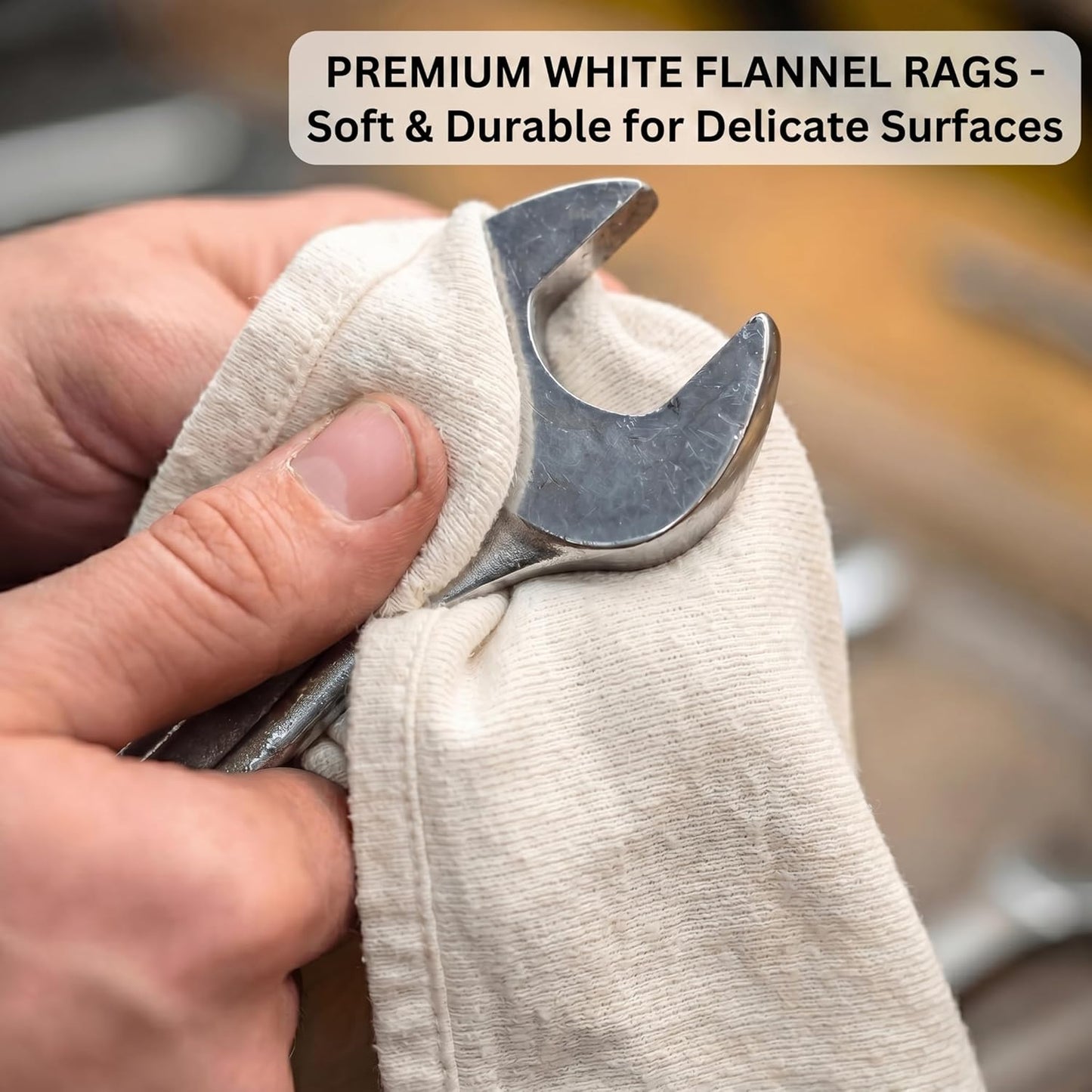 New White Premium Flannel Rags