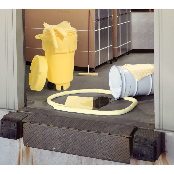 HazMat 50-Gallon Wheeled OverPack Salvage Drum Spill Kit