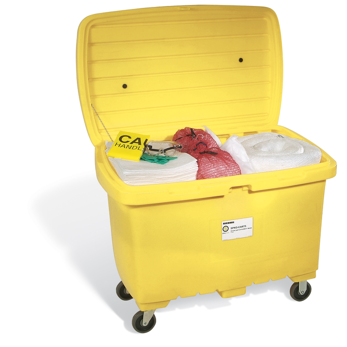 Oil-Only Spill Cart Kit with 5in Wheels