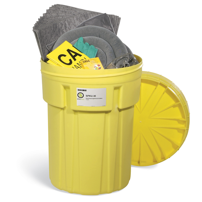 Universal 30-Gallon OverPack Salvage Drum Spill Kit