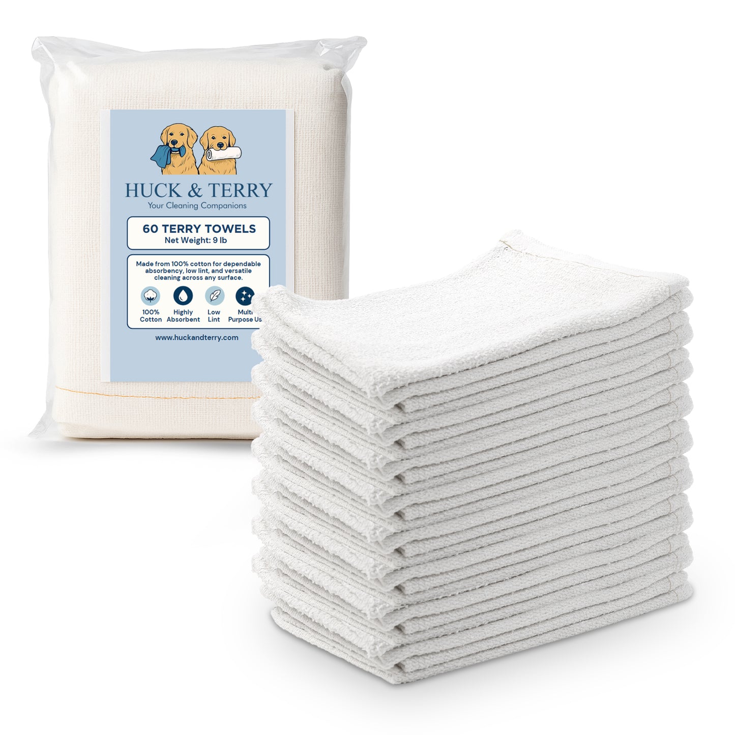 White Terry Towels (60 Towels)