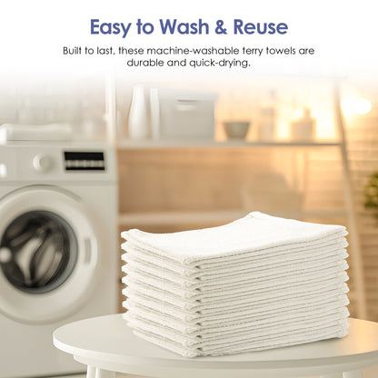 White Terry Towels (60 Towels)