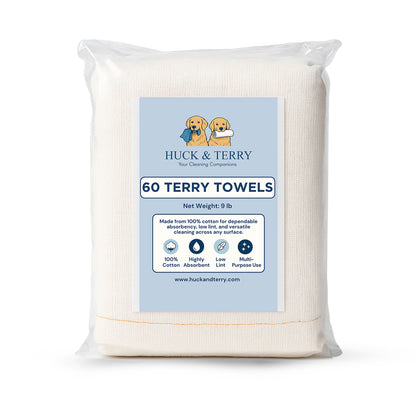 White Terry Towels (60 Towels)