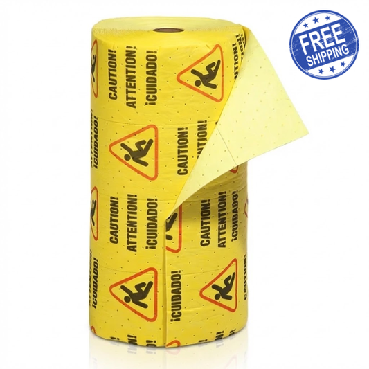 High Visibility Universal Absorbent Roll - Free Shipping