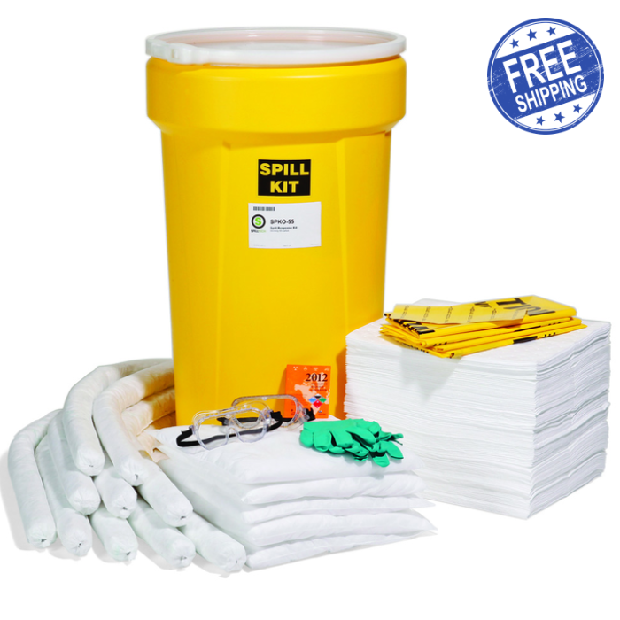 Oil-Only 55-Gallon Spill Kit - Free Shipping