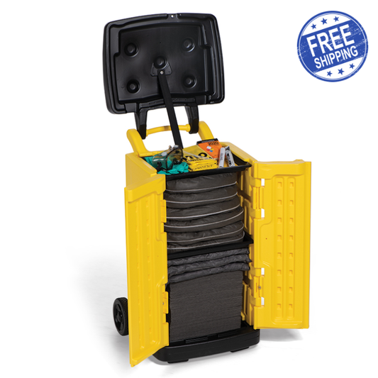 Universal Spill Kit 25 Gallon Cabinet - Free Shipping