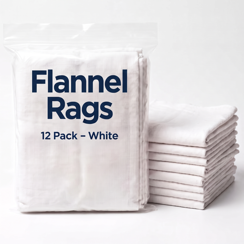 New White Premium Flannel Rags