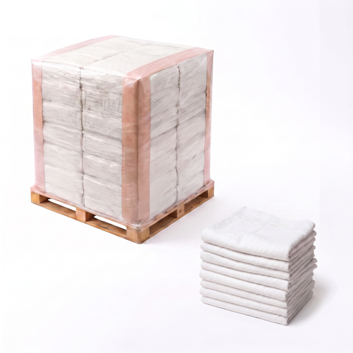 New White Hemmed Flannel - Pallet