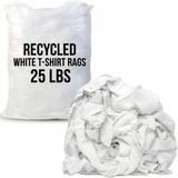 Recycled White T-Shirt Rags
